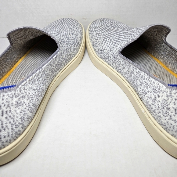 Rothy's Opal Python Sz 8.5 White & Gray Print Slip On Sneakers Retired Tennis - Picture 6 of 10